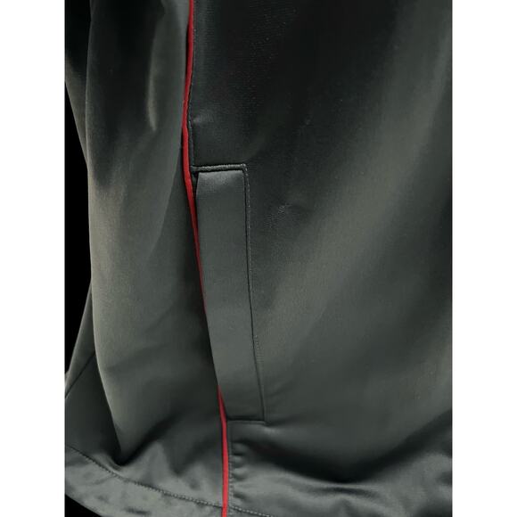 Reebok Men’s Full Zip Track Jacket Gray XXL Black Red Striped Sleeves Retro Y2K - Picture 7 of 12